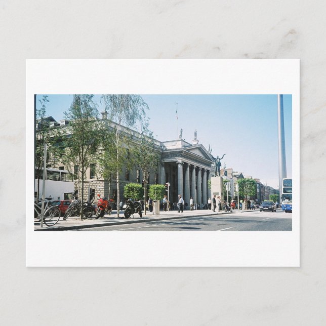 O'Connell St., Dublin GPO byggnad Ireland Vykort (Framsida)