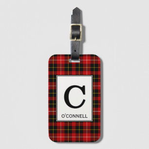 O'Connell Tartan Red and Black Play Mönster Bagagebricka