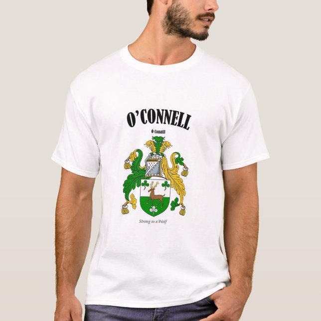 O'CONNELL Vapensköld Translation & Meaning T Shirt (Framsida)