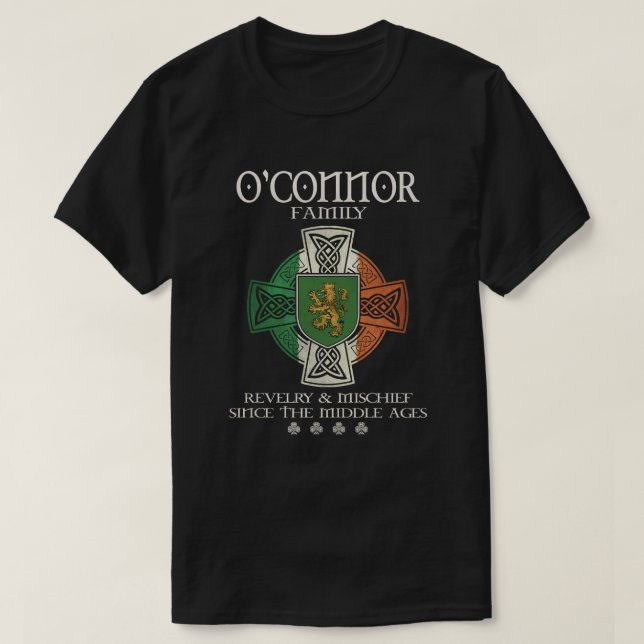 O'Connor Family Ireland O'Connor-efternamn T Shirt (Design framsida)