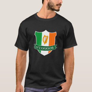 OConnor Irish Namn Ireland Flagga Harp Family T Sh Shirt