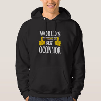 OConnor Surname Team Family Efternamn World's Best Hoodie