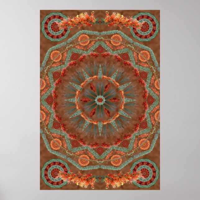Ocotillo Mandala 1 Poster (Framsidan)