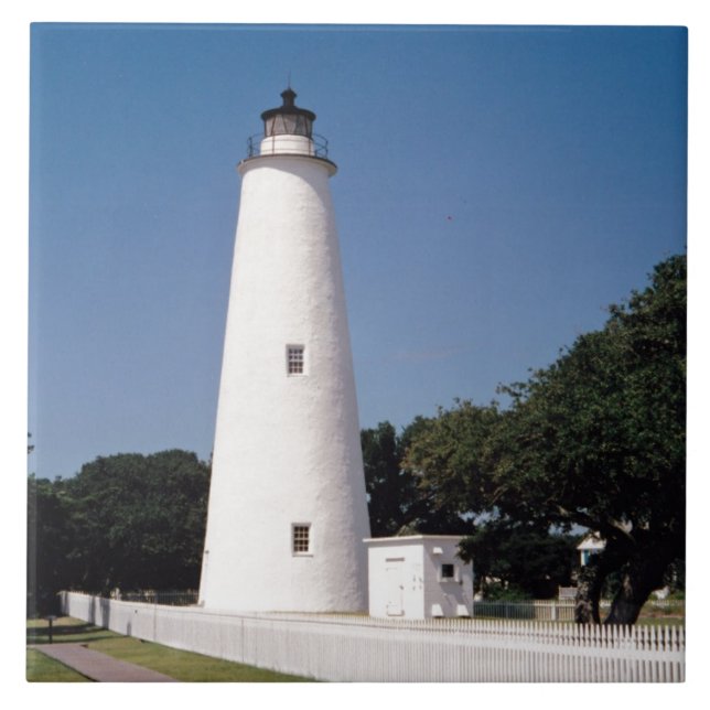 Ocracoke fyr kakelplatta (Framsidan)