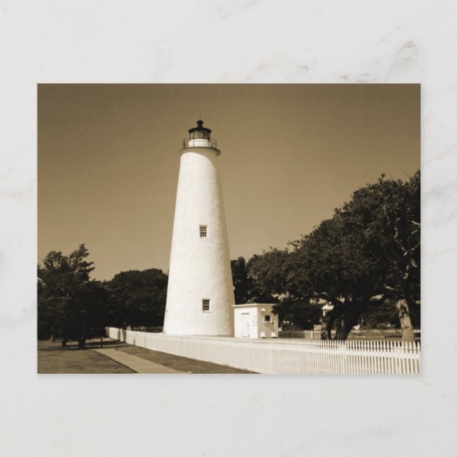 Ocracoke fyr vykort (Framsida)