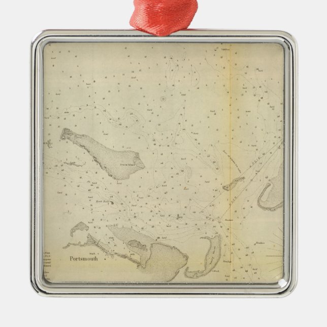 Ocracoke Inlet, NC Julgransprydnad Metall (Framsidan)