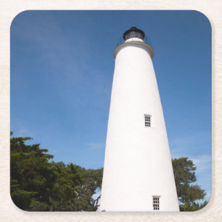 Ocracoke Island fyr Underlägg Papper Kvadrat