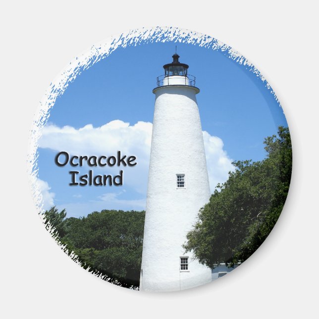 Ocracoke Island Light Magnet (Framsidan)