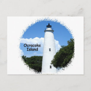 Ocracoke Island Light Vykort