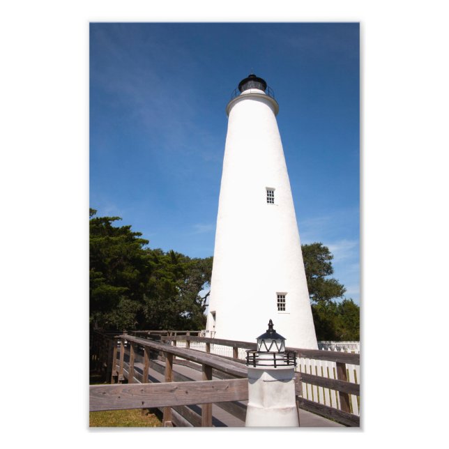 Ocracoke Island Lighthouse Fototryck (Framsidan)