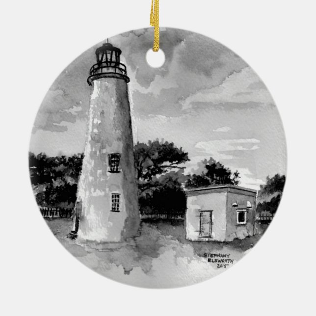 Ocracoke Island Lighthouse Ornament (Baksidan)