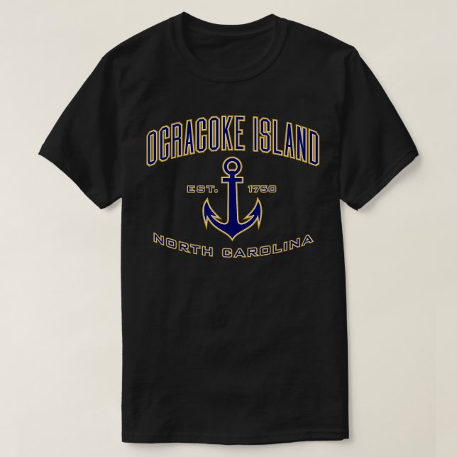 Ocracoke Island NC för Women Manar Girls Boys T Shirt (Design framsida)