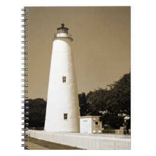 Ocracoke Lighthouse Anteckningsbok Med Spiral