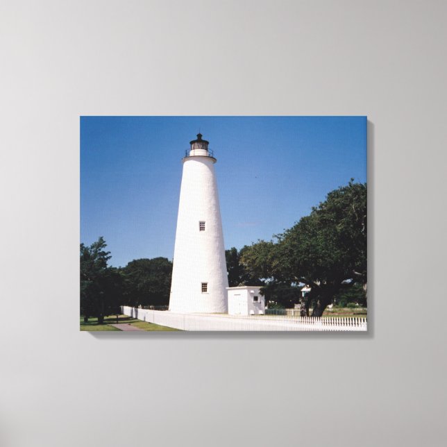 Ocracoke Lighthouse Canvastryck (Framsida)