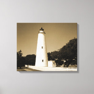 Ocracoke Lighthouse Canvastryck