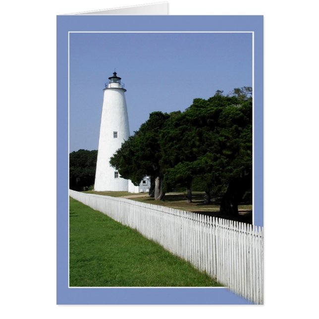 Ocracoke Lighthouse Hälsningskort (Framsidan)