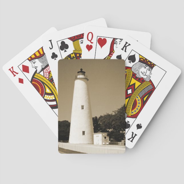 Ocracoke Lighthouse Spelkort (Baksidan)