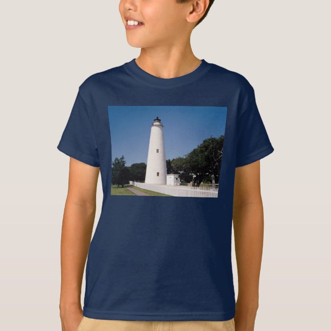 Ocracoke Lighthouse T Shirt (Framsida)