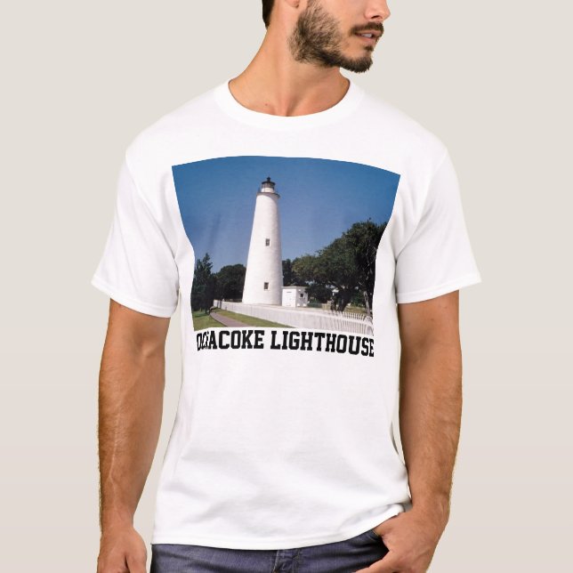 Ocracoke Lighthouse T Shirt (Framsida)