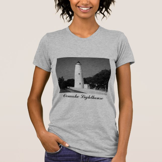 Ocracoke Lighthouse Tee Shirt (Framsida)