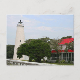 Ocracoke Lighthouse-vykort Vykort