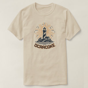 Ocracoke North Carolina fyr soluppgång T Shirt