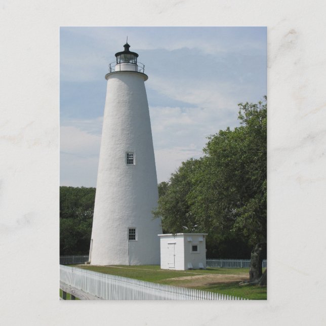 Ocracoke, North Carolina Lighthouse-vykort Vykort (Framsida)