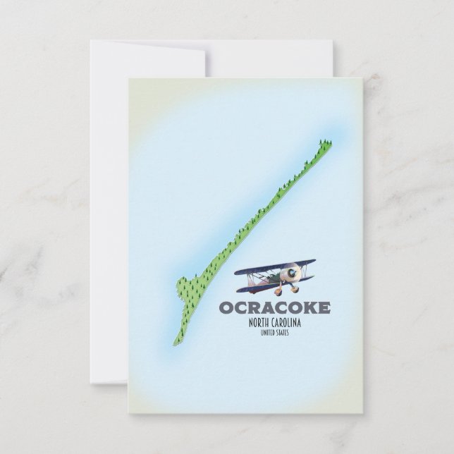 Ocracoke North Carolina USA karta (Framsida)