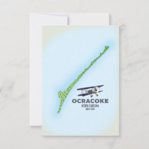 Ocracoke North Carolina USA karta