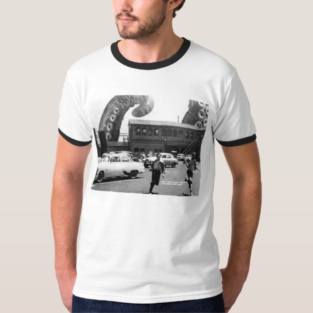 Oct8pusen kom från havet t shirt (Framsida)