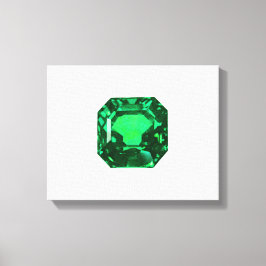 Octagon Emerald Canvastryck