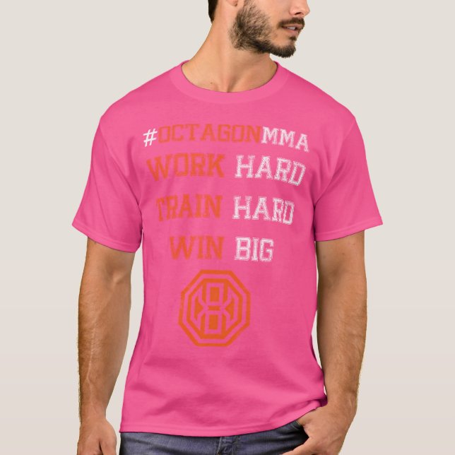 Octagon Mma Hashtag Logotyp T Shirt (Framsida)