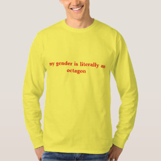 octagonal gender t shirt