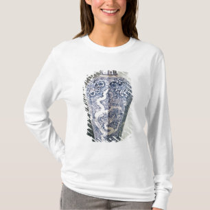 Octagonal "Mei- P'ing" vas med vit T-shirt