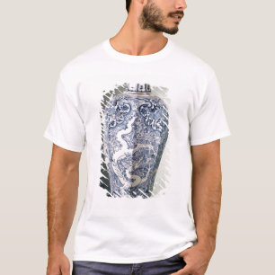 Octagonal "Mei- P'ing" vas med vit Tee Shirt