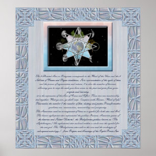 Octagram informativ affisch