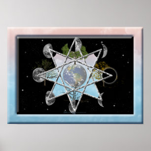 Octagram Skriv ut Poster