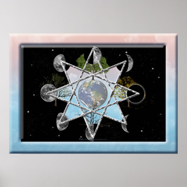 Octagram Skriv ut Poster (Framsidan)