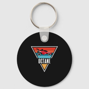 Octane Rocket Soccer Retro Solnedgång Distressed G Nyckelring