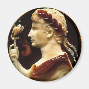 Octavianus Augustus Romersk Kejsare Cameo Lotharko Magnet