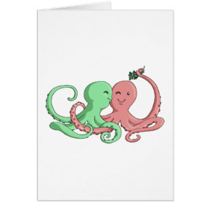 Octi Mistletoe Hälsningskort