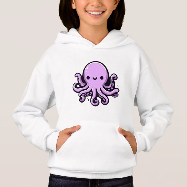 Octo-Äventyr: Kids’ Tee & Hoodie (Framsida)