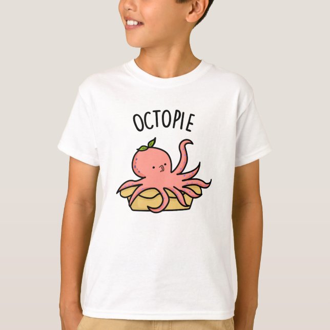 Octo-paj Funny Octopus Paj Pun T Shirt (Framsida)