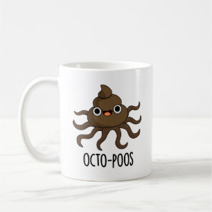 Octo-poos Funny Octopus Pun Kaffemugg
