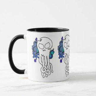 Octo Skull blått Mugg