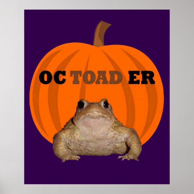 Octoader Halloween Pun With Toad Holiday Fun Poster (Framsidan)