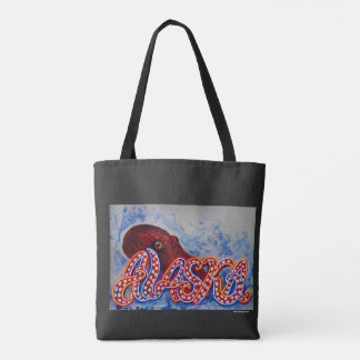 OctoAlaska & Borealis Run Tote Bag Tygkasse