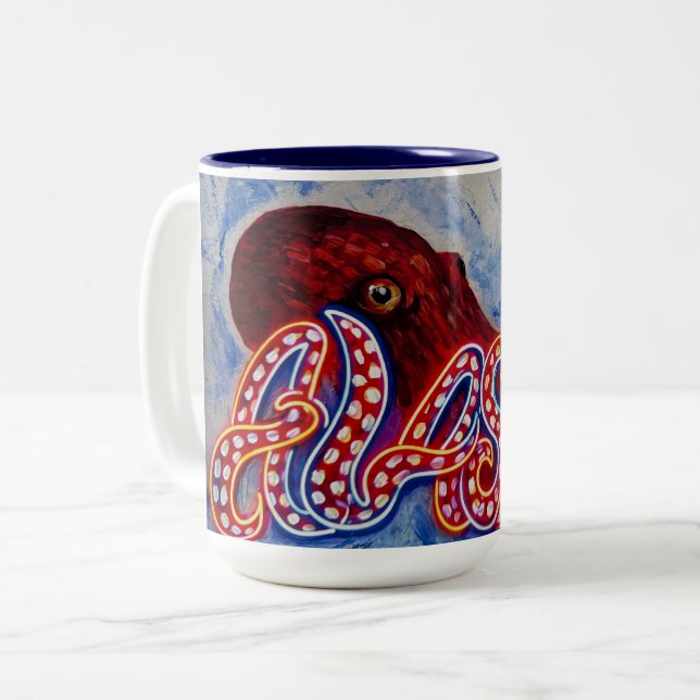OctoAlaska-mugg Två-Tonad Mugg (Framsida vänster)