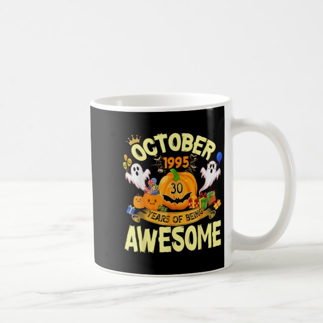 October 1995 30 Years Of Being Awesome Funny Hallo Kaffemugg (Höger)