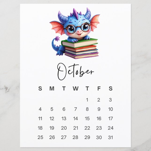 October Baby Dragon Cozy Storybook Fantasy (Framsida)